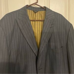 Disegno Collezione Ferera Superior 5 jacket sport coat size 52L Blue Big & Tall